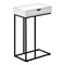 Monarch Specialties Side Table, 15.75 W, 24 H, Particle Board, Metal, White I 3770 - alternate 1